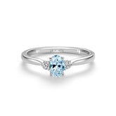 Blue Topaz & Diamond Ring - Dracakis Jewellers